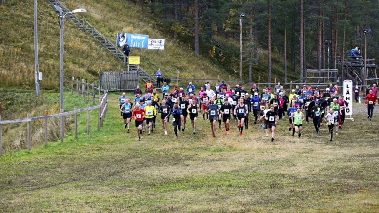 12. Virpiniemen Maastomaraton keräsi kelpo joukon juoksijoita. Kuva: Kari Breilin