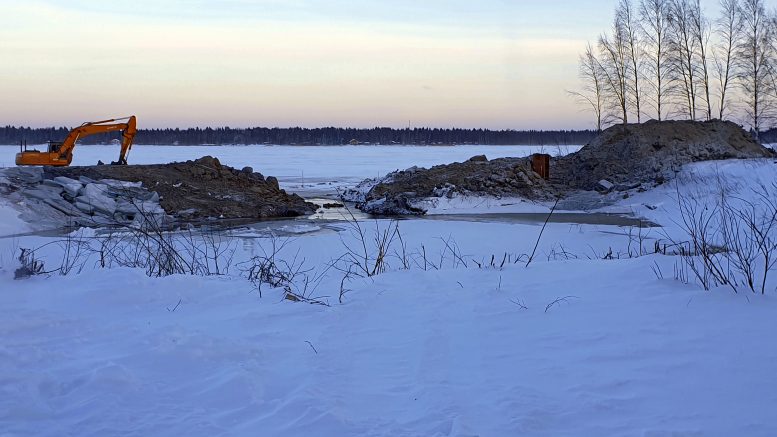 Praavan sataman laajennustyöt aloitettiin viime viikon maanantaina. (Kuva: Seppo Paakkola)