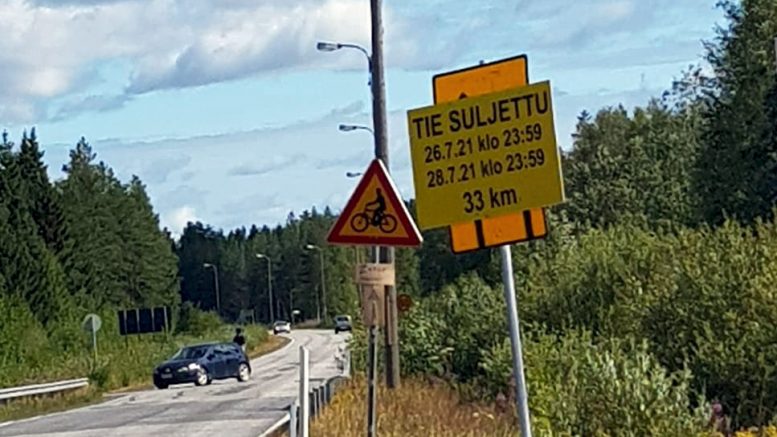 Hetekyläntie on poikki Jauhosuon sillan rummunvaihtotyön vuoksi.