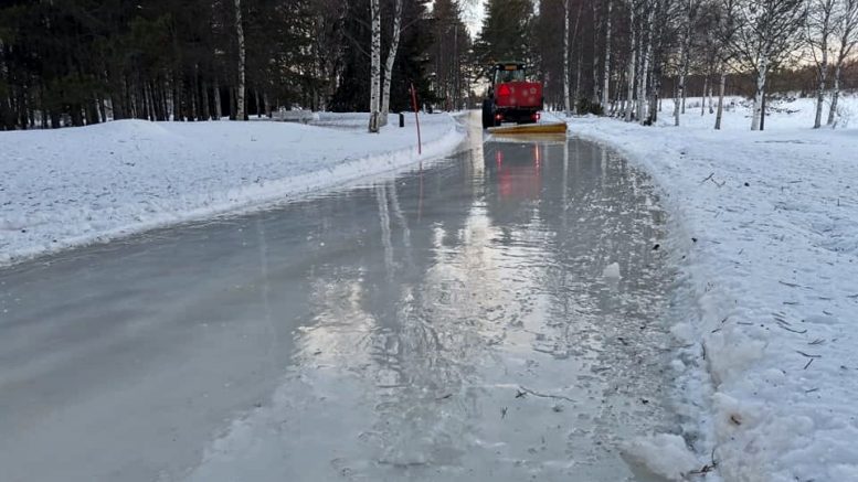 Taideluistelupolkua ylläpidetään säiden salliessa. (Kuva: Pasi Rajala)