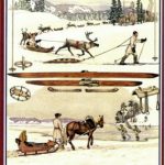 Kust. Oy Otavan koulutaulussa vuodelta 1910 "Maakulkuneuvot" luuluistimet esiintyy keskellä taulua suksien alapuolella. Järven jäällä kaksi nuorta luistelijaa etenee vinhasti. Toinen käyttää apunaan kahta jääpiikkisauvaa, toinen purjetta.