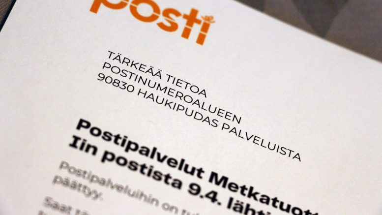 Haukiputaan Kauppakujalta mitattuna matka Postin palvelevaan pisteeseen tekee mutkin 34,2 kilometriä, ellei osaa tai halua käyttää nettiä ja lähettää pakettia automaatista.