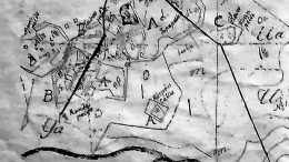 Halosenniemen verokartta 1700-luvulta.