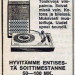 1970-luvun alussa elintaso Suomessa oli noussut sellaiselle tasolle, että kansalla alkoi olla varaa ja aikaa myös viihteeseen, jopa "bileisiin". Ilmoitus Rantapohjassa 23.11.1972.