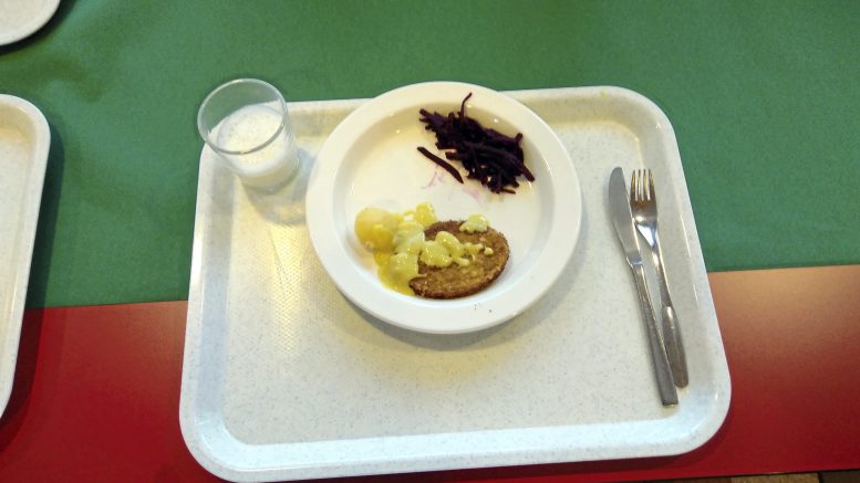 Kouluruuasta ei kirjoittajan mielestä saa riittävästi ravintoaineita.