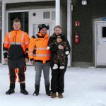 Pikkusuon lypsykarjatila pyörii nyt nuoremman sukupolven käsissä. Kuvassa Arttu Pakonen, Valtteri Pakonen, Tiina Pakonen sekä Oskari Pakonen.