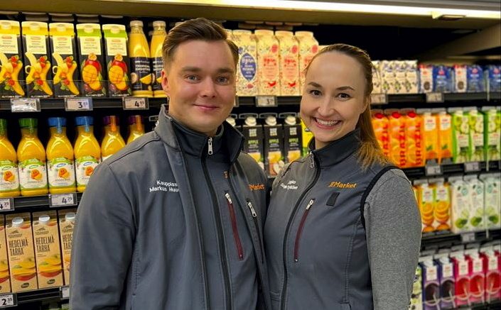 Sonja Pyykkönen ja Markus Huusko aloittavat toukokuun alussa Haukiputaan K-Supermarketin kauppiaina.
