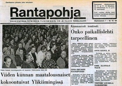 Ensimmäinen Rantapohja ilmestyi syksyllä 1969. Digitaalisena näköislehtenä Rantapohja on ollut tilattavissa jo vuodesta 2009. Ensimmäinen Rantapohja on vapaasti luettavissa osoitteessa www.rantapohja.fi
