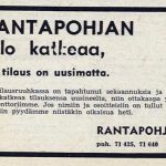 Tärkeä muistutus Rantapohjassa 4.1.1973.