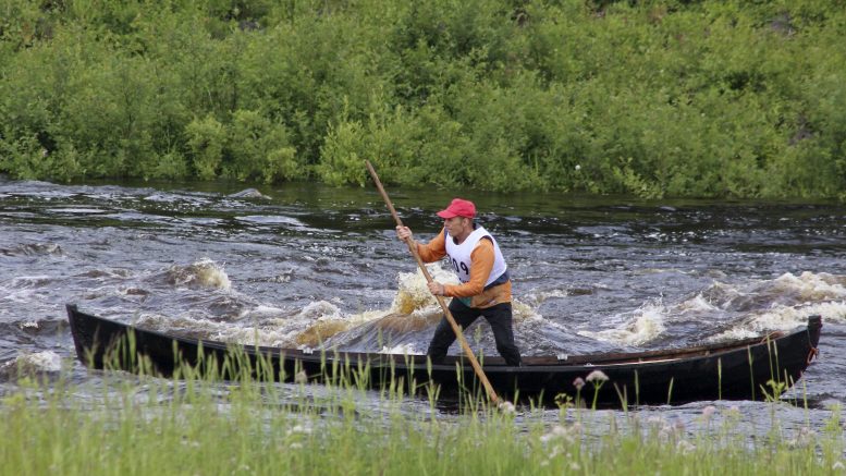 Ikämiesten sarjassa voitin vienyt Pauli Ylitalo näytti, miten se sauvonta oikein luonnistuu Raasakkakoskella. Kuvat: Anu Kauppila.