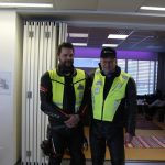 Lari Mäkelä (vas.) ja Matti Träskelin ovat ansioituneita liikenneturvallisuuskouluttajia.
