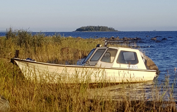 Kuvassa varastettu vene.
