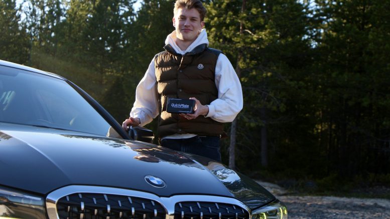Markus Alapuranen lanseerasi ensimmäisen tuotteensa QuickPlaten viime kesänä. Kuva: Aada Alapuranen