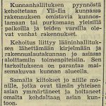 Yli-Iin kunta vetosi kuntalaisiin Rantapohjan ilmoituksella 4.9.1975. Nähtävästi tarkoituksena oli saada siivottua pois maisemaa rumentavat rakennukset.