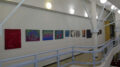 Haukiputaan taideyhdistyksen näyttely, Surun kasvot, löytyy Jatulin aulan yläkerrasta marraskuun ajan. Kuvat: Kari Holma