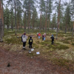 Julius Laine ja Ossi Granlund vetämässä ympäristöraadin pistettä.