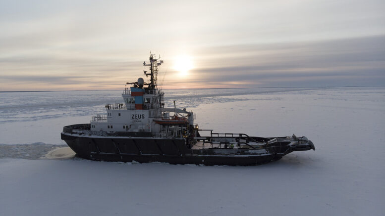 Varustamo Alfons Håkansin Zeus of Finland saapuu Perämerelle viikonloppuna.