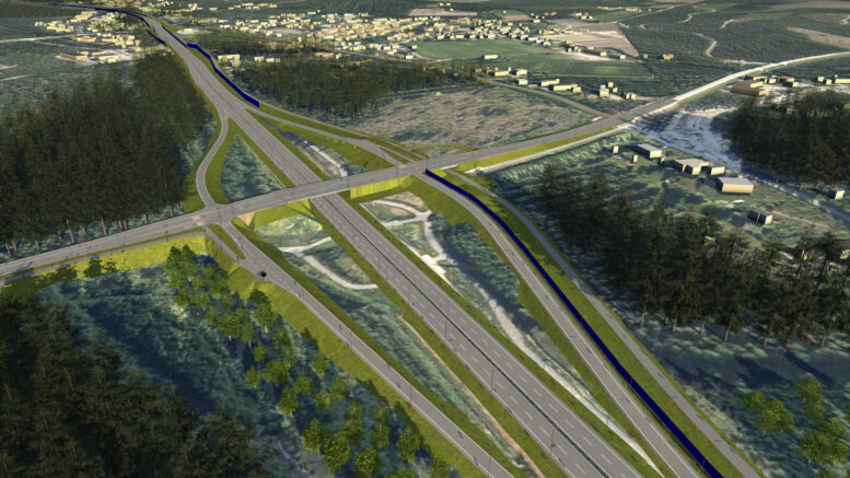 Uusi Ylikiimingintien eritasoliittymä näyttää Sitowicen luonnoskuvissa tällaiselta. Valo-ohjattuina tasoliittyminä toteutetaan Laivakankaantien, Jäälintien, Haipuskyläntien, Viitantien ja Kiimingin liittymät. Esimerkiksi Viitantien liittymän sijainti muuttuu nykyisestään.