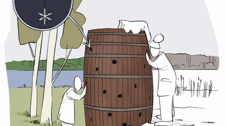 Takahiro Iwasakin teos, joka tulee Ylikiimingin Kirkkorantaan.