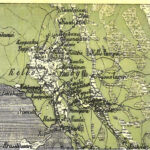 Kellon kartta vuodelta 1856 jossa Kellonjoki on nimeltään ”Kalinenjoki”. ”Kalinen -joki” alkaa poikittain Halosen -nimen n -kirjaimen kohdalla.