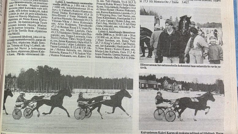 Rantapohjassa 10.3.1992 julkaistiin Illinsuvannon jääraveista koko sivun juttu tuloksineen. Tuolloin kisoissa nähtiin myös kaksi porolähtöä.