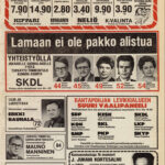 Suomessa käydään seuraavat eduskuntavaalit noin vuoden kuluttua. Maaliskuussa 1979 oli myös kampanjointi käynnissä. Se näkyi myös Rantapohjassa. Rantapohjan etusivu 8.3.1979.