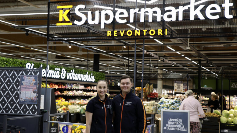 Sonja Pyykkönen ja Markus Huusko toimivat Revontorin kauppiaina hieman yli kolme vuotta. Kuva: Rantapohjan arkisto