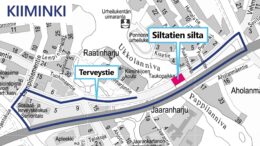 Kiiminkijoen ristikkosilta Kiimingin Siltatiellä suljetaan ajoneuvoliikenteeltä sillan pintarakenteiden uusimisen ajaksi 1.6. Kuva: Oulun kaupunki
