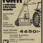 Maatalous oli Rantapohjan alueella 1970-luvulla huomattavasti laajempaa kuin nykyään. Se näkyi myös alan ilmoitteluna lehdessä. Erilaisten tarvikkeiden ja koneiden edustusta oli alueella tiheässä. Ilmoitus Rantapohjassa 12.6.1975.