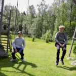 Iiro ja Lenni Karhumaa aloittavat kesän jälkeen yläasteen Kiiminkipuiston koulussa.