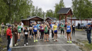 Marttilanharjun juoksu oli yksi TervasTiiman ensimmäisistä tapahtumista. Lähtöviivalle asettui liki 30 juoksijaa. He saivat juosta hyvissä olosuhteissa, vaikka vielä ilmoittautumisen alkaessa satoi rankasti. Kuvat: Teea Tunturi