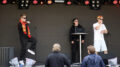Oululainen Rap-duo Jämy ja Iivari vetivät energisen keikan. Kuvat: Joni Nalli