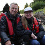 Vesa Hanhisalo pääsi lauttamatkalle tyttärensä Erika Woodardin ilmoittamana. Kaksikko oli elämyksestä erittäin vaikuttunut.