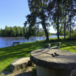 Kesäisen kuvan Myllysaaren laavulta kuvasi Tuula Lappalainen Haukiputaalta.