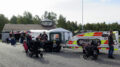 Yleisöä oli mukavasti Pateniemen Venneilijöiden kesäkauden päättäjäisissä ja Venetsialaisissa. Artic Rescue Ambulancen toiminta kiinnosti.