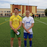 Ottelun parhaina palkitut Jeremias Körkkö ja Neil Livingstone. Kuvat: Tommi Karvonen